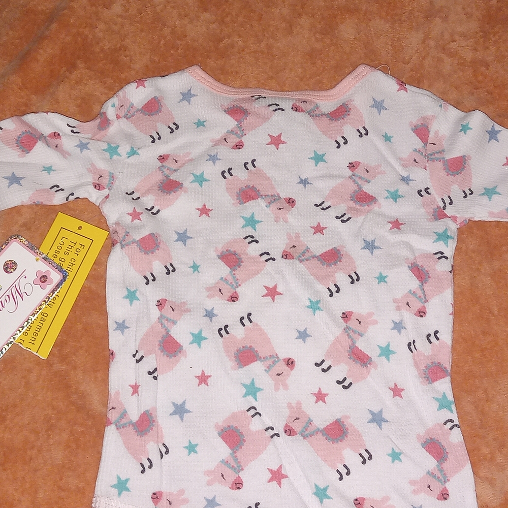 Kids Pajamas with Pink and Blue Star Pattern